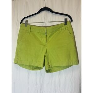 J. Crew Women's  Chino Shorts Classic‎ Neon chino 3 1/2" Inseam Size 6 O25